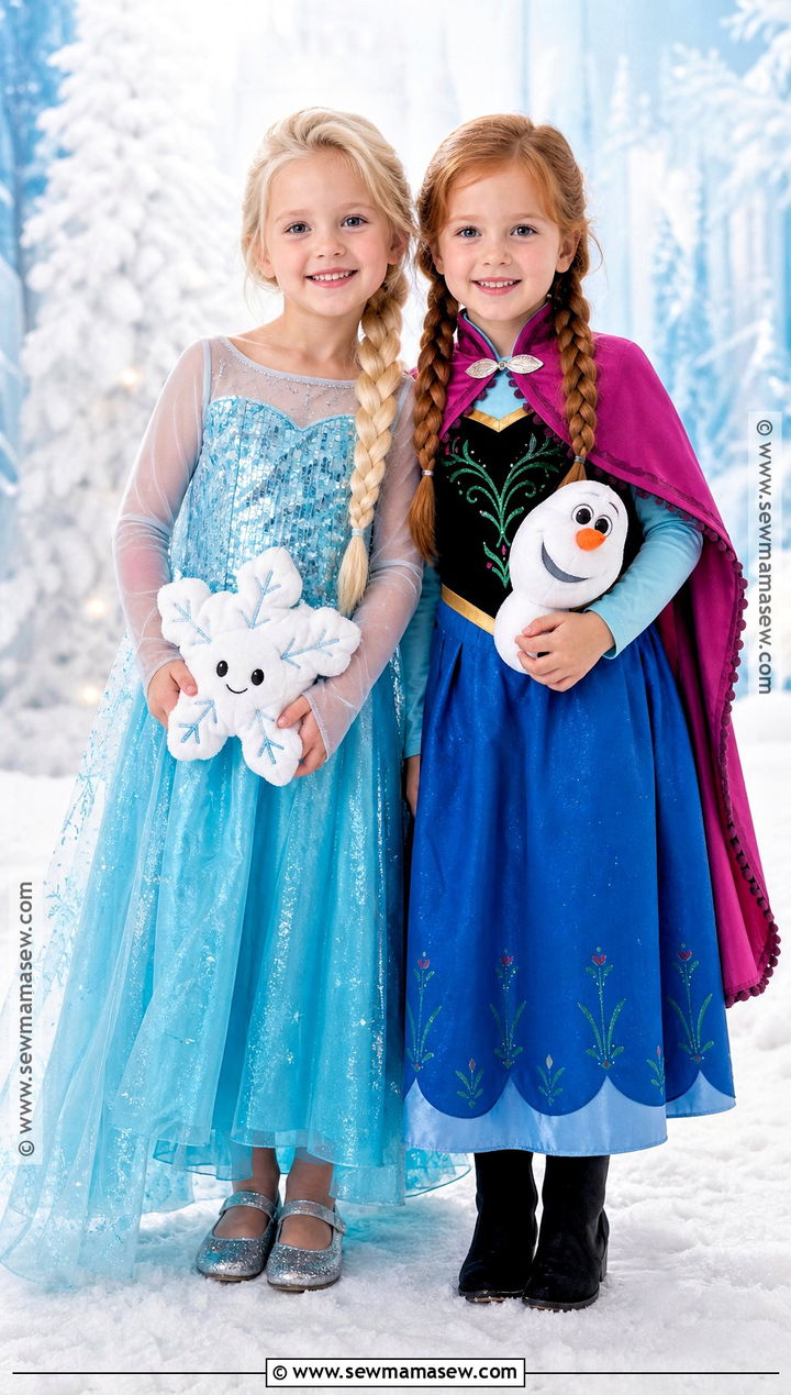 Anna And Elsa Twin Costume - 30 twins halloween costumes