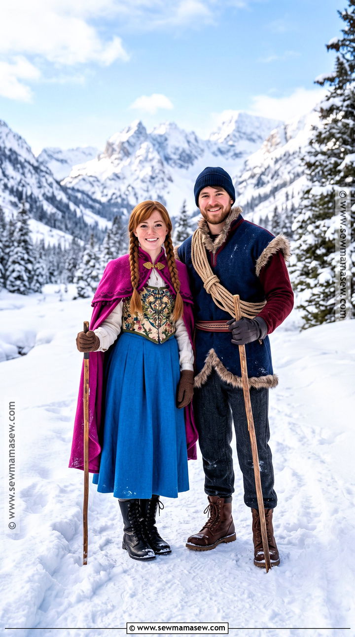Anna And Kristoff Couple Costume - 30 frozen costume ideas