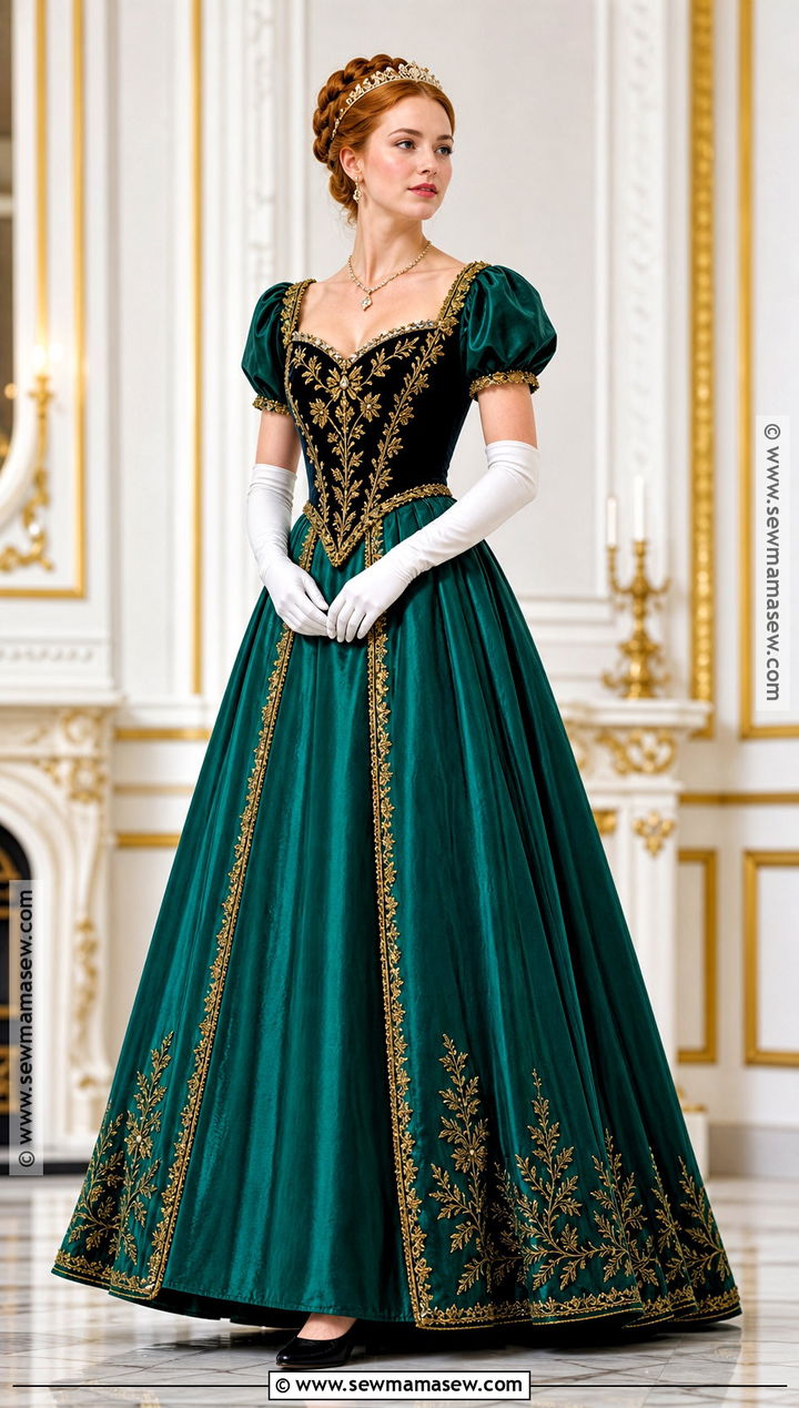 Anna Coronation Costume With Green Gown - 30 anna halloween costume ideas
