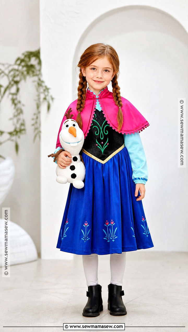Anna Costume For Kids With Soft Cape - 30 anna halloween costume ideas