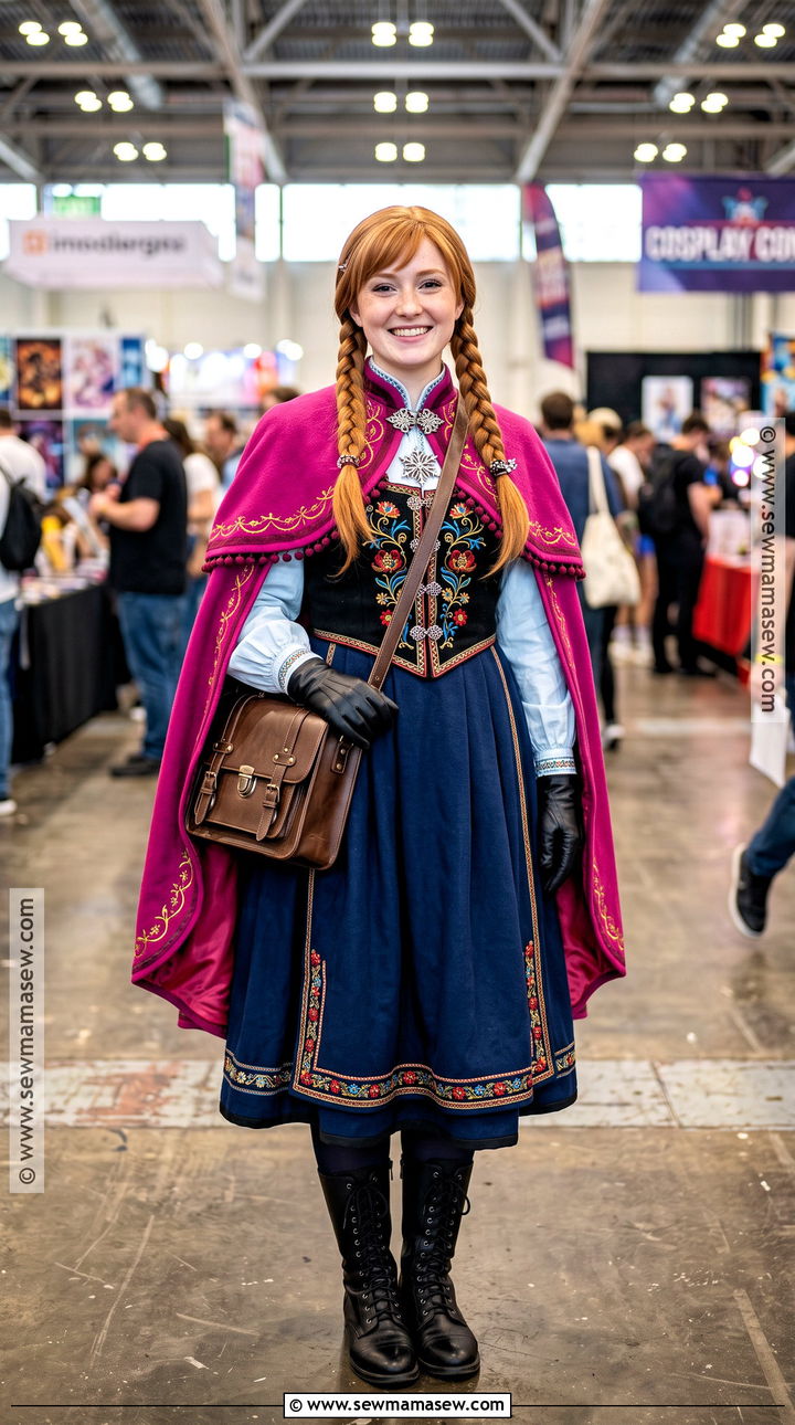 Anna Embroidered Cosplay Costume - 40 anna frozen costume ideas