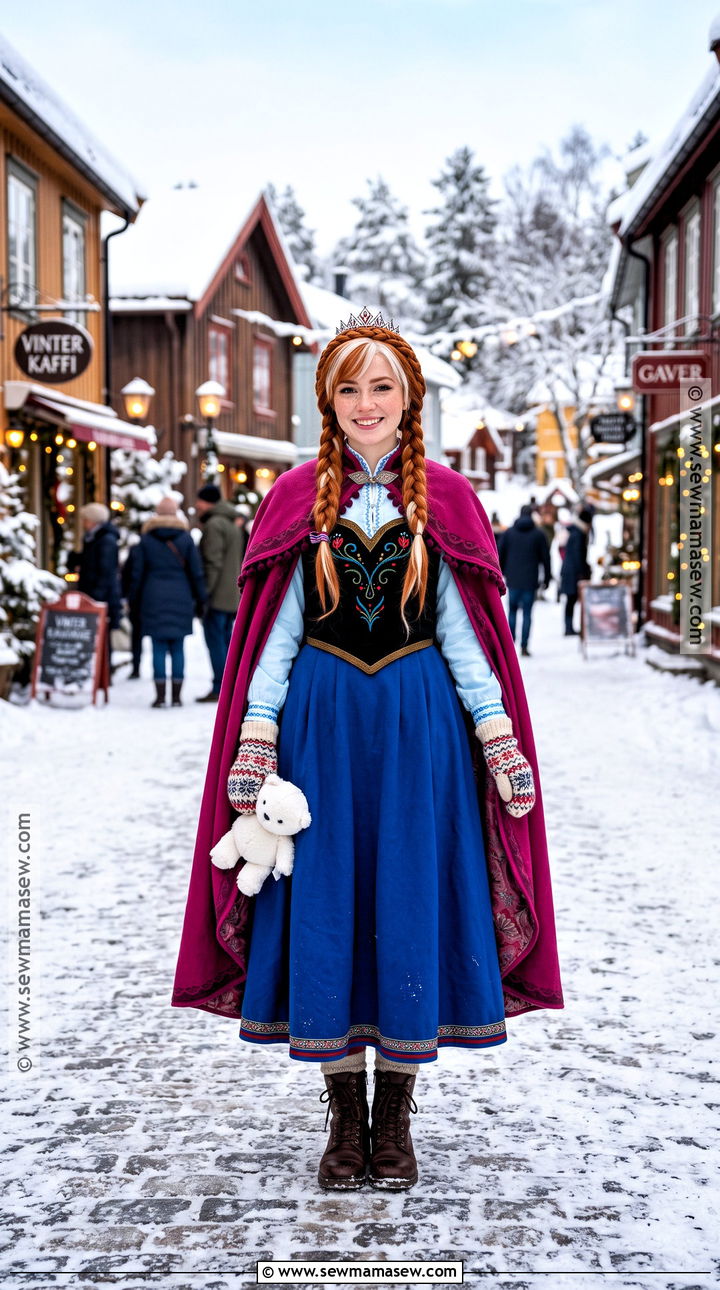Anna Princess Costume With Black Bodice - 30 Princess Costume Ideas for Women