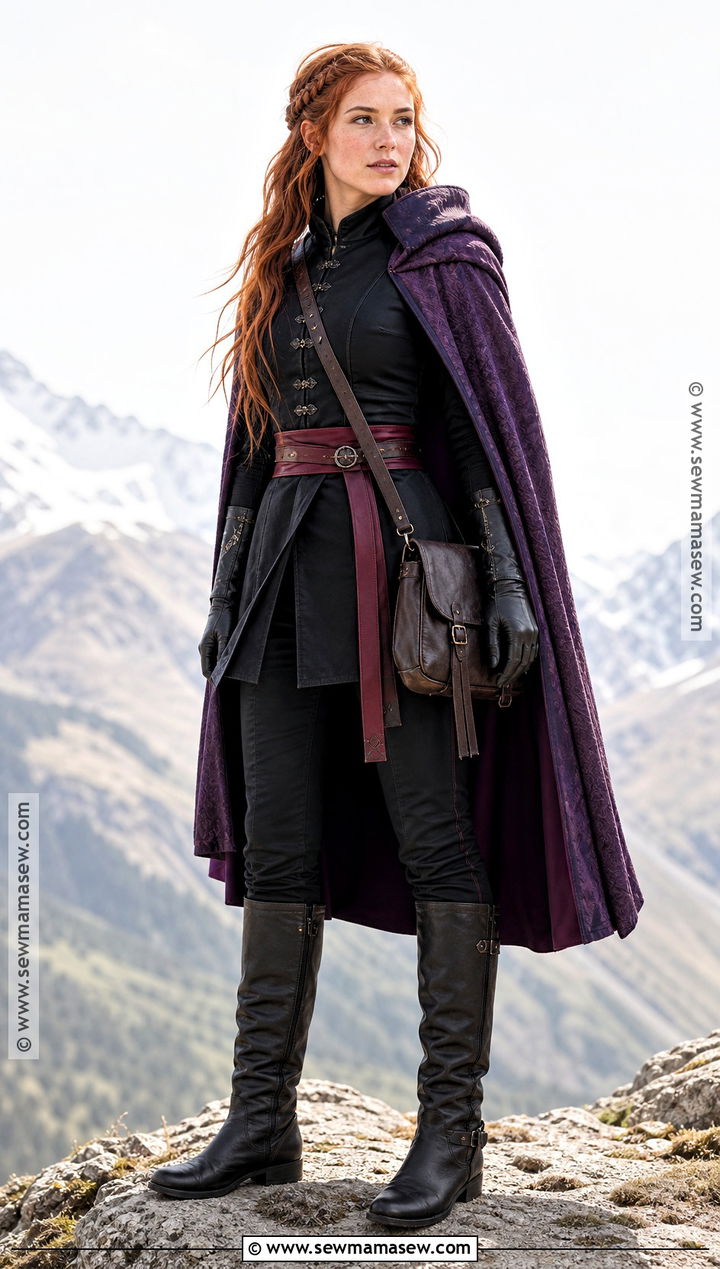 Anna Travel Costume With Purple Cape - 30 anna halloween costume ideas
