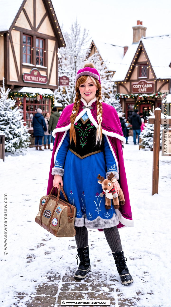 Anna Winter Princess Costume - 45 princess halloween costume ideas