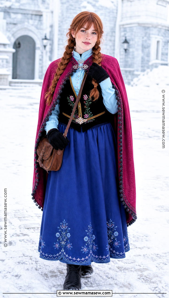 Anna Winter Travel Costume With Cape - 40 anna frozen costume ideas