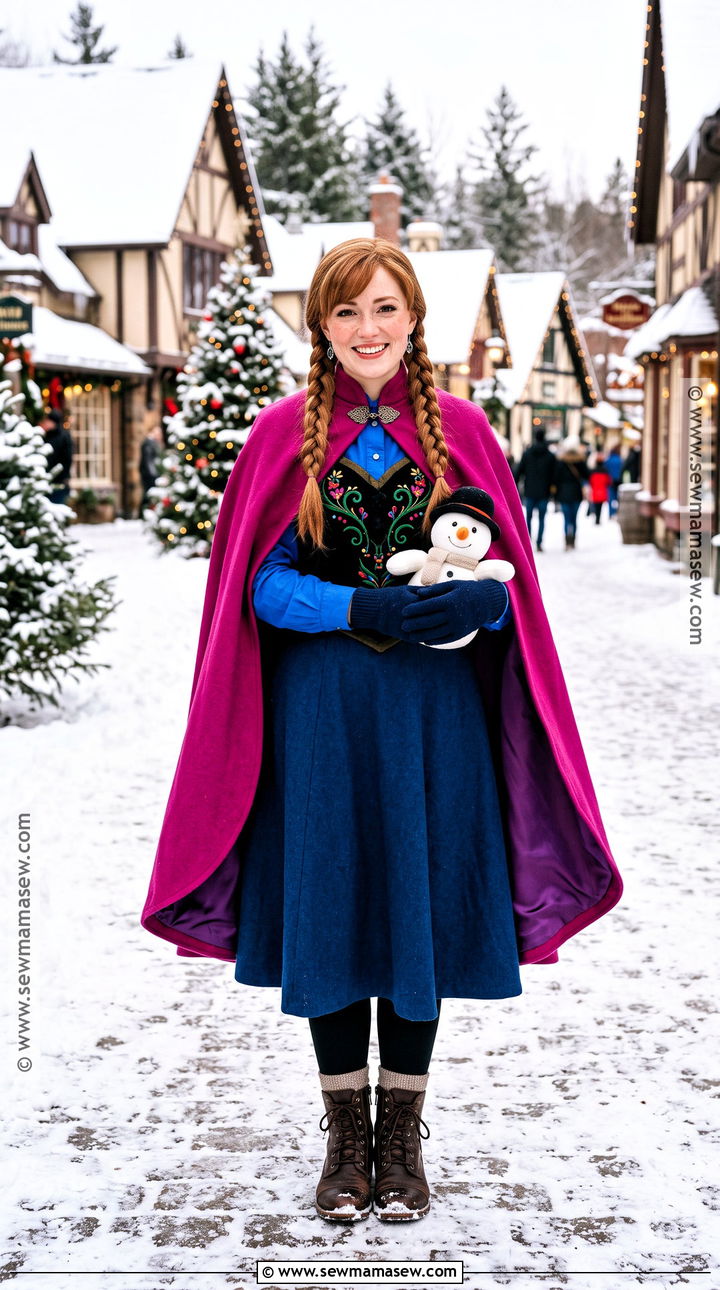 Anna Winter Travel Costume - 40 disney princess halloween costumes