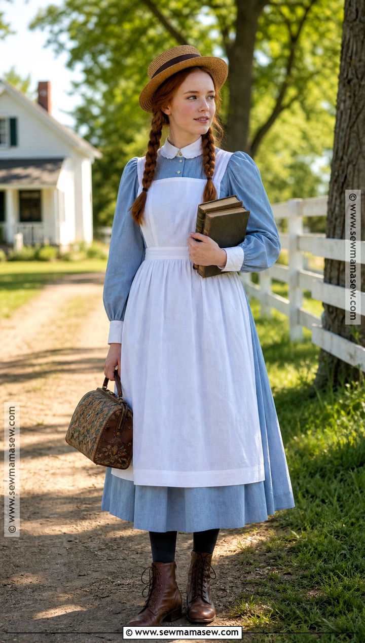 Anne Of Green Gables Costume With Red Braids - 30 ginger halloween costumes red hair