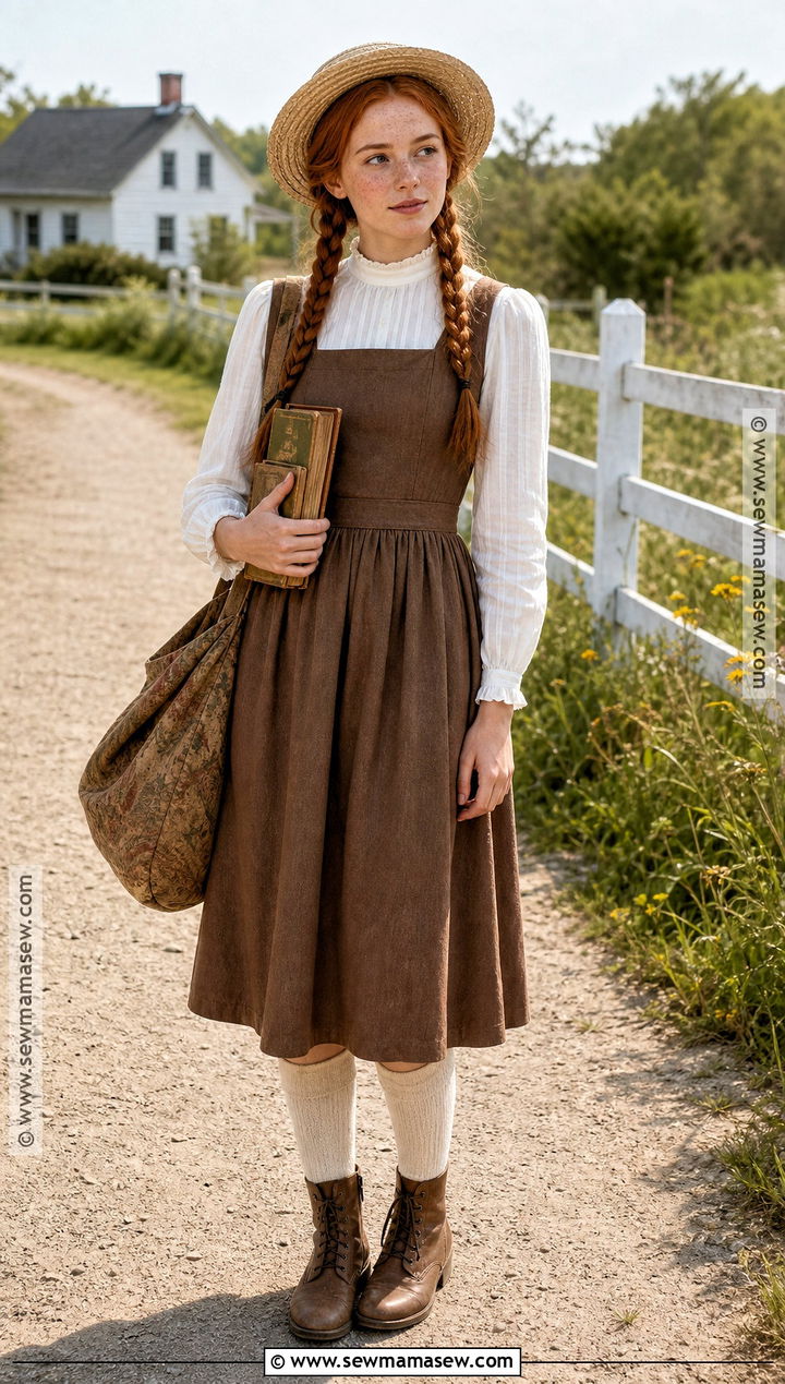 Anne Shirley Costume - 30 red hair halloween costume ideas