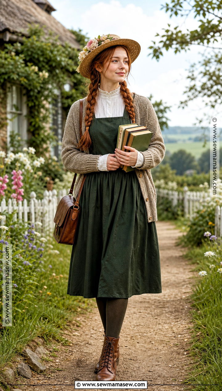 Anne Shirley Costume With Auburn Braids - 30 halloween costumes women red hair