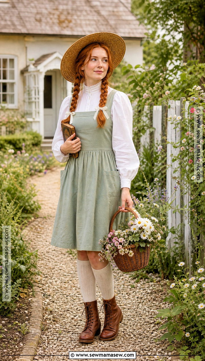 Anne Shirley Cottage Costume - 30 red hair halloween costumes ideas