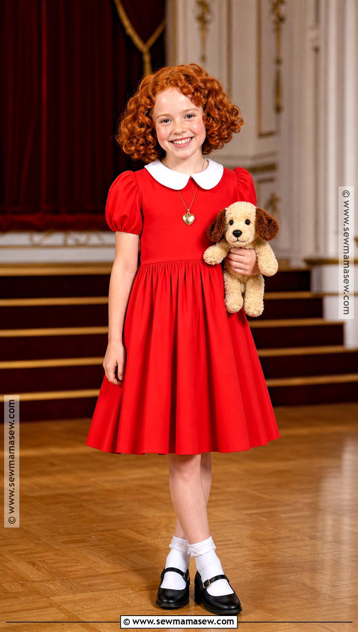 Annie Costume With Red Curly Hair - 30 curly hair costumes