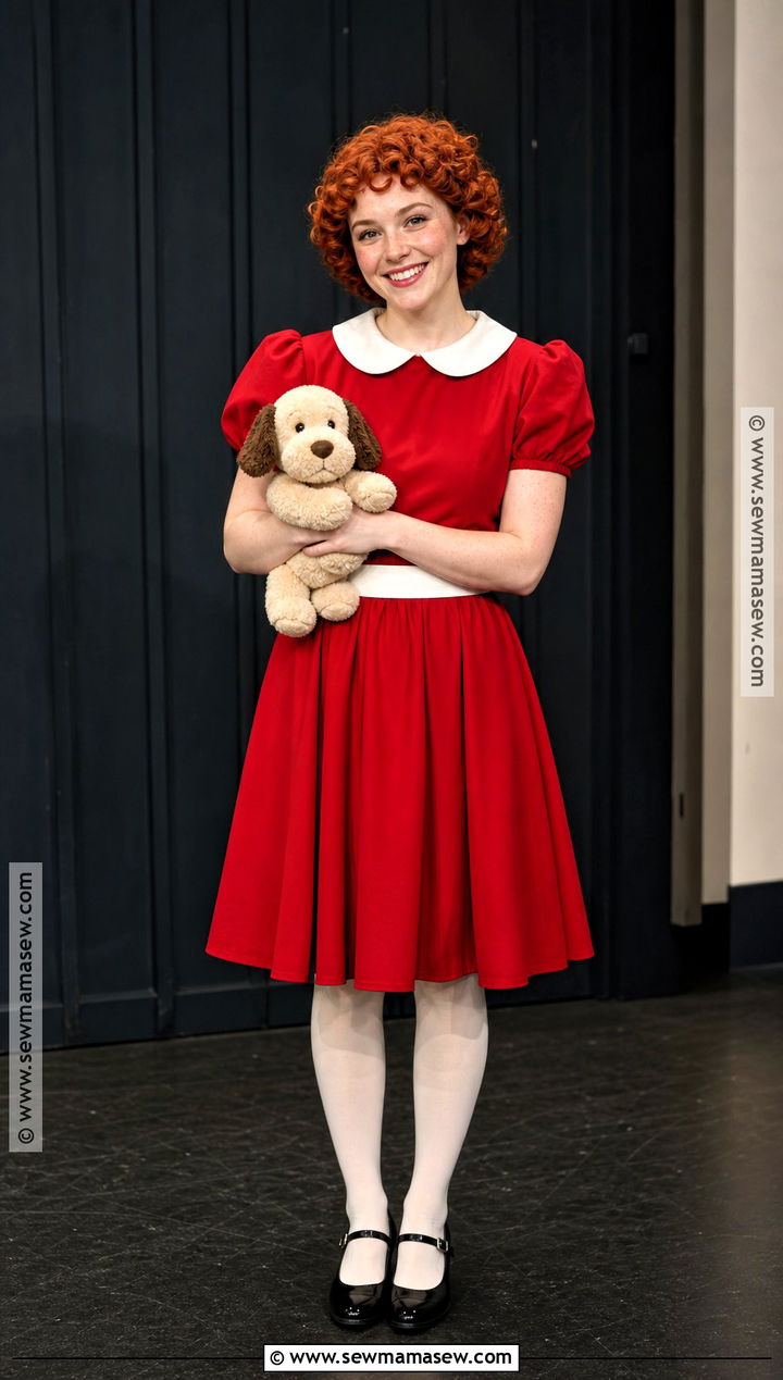 Annie Costume With Red Dress - 30 ginger hair costume ideas