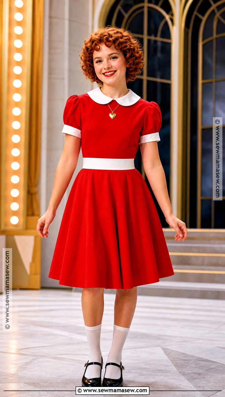 Annie Costume With Short Red Curls - 30 halloween costumes for curly hair