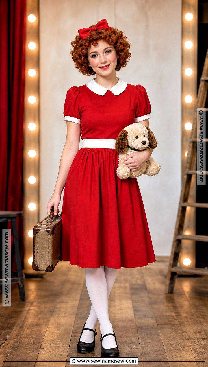 Annie Red Dress Costume - 30 red hair halloween costumes ideas
