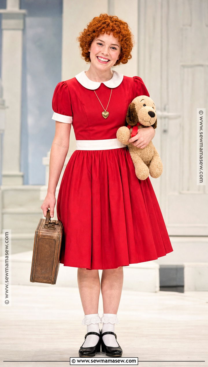 Annie Red Dress Costume - 45 red hair halloween costumes