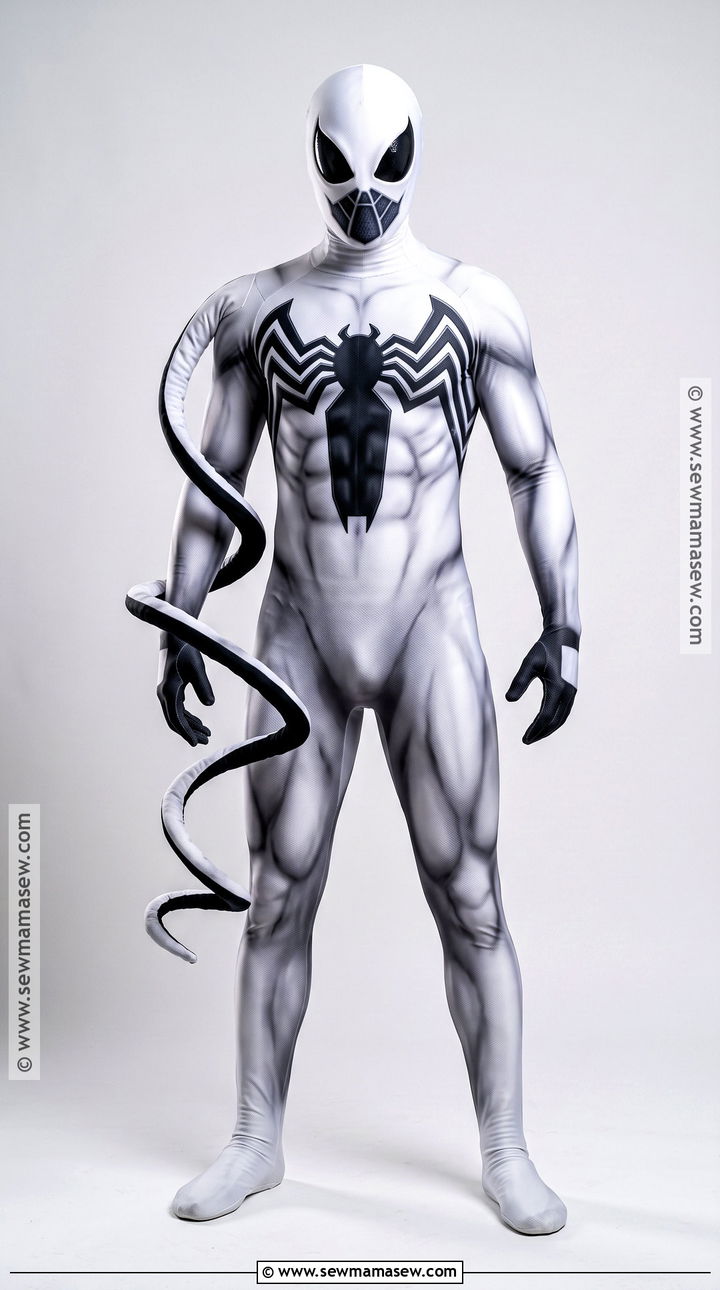 Anti Venom Costume With White Bodysuit - 35 venom costume ideas