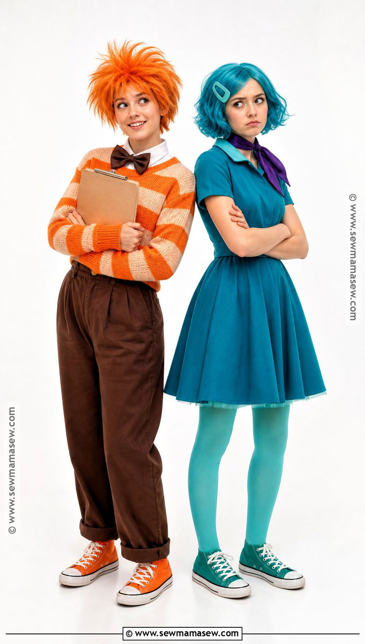 Anxiety And Envy Duo Costume - 40 halloween costumes teenage girl duo