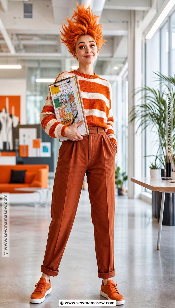 Anxiety Halloween Costume With Orange Sweater - 40 inside out halloween costume ideas