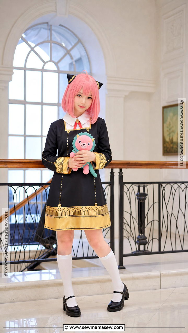 Anya Forger Cosplay With Black School Dress - 35 best cosplay ideas