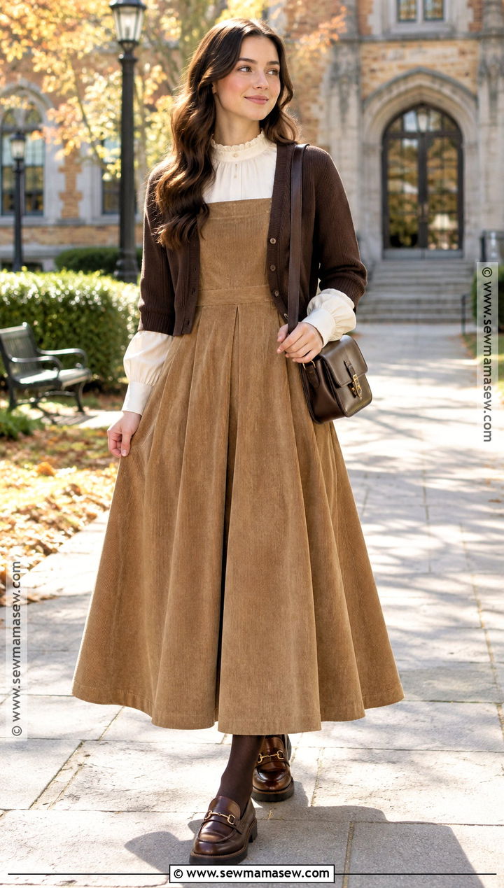 Apostolic Fall Jumper Dress Outfit - 15 apostolic fall outfits 2026