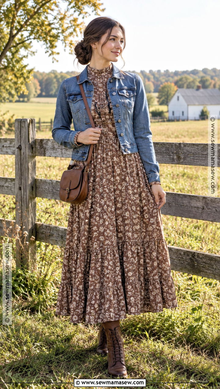 Apostolic Fall Prairie Dress Outfit - 15 apostolic fall outfits 2026