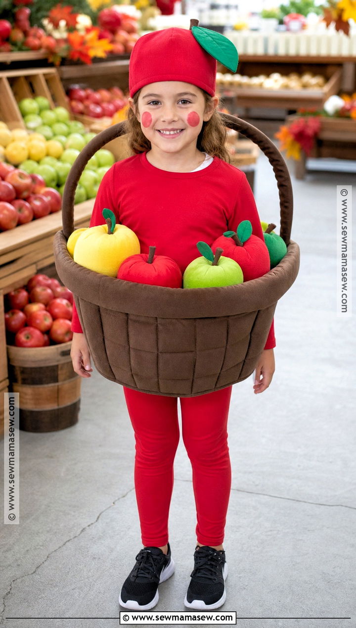Apple Basket Costume - 30 apple costume ideas for kids