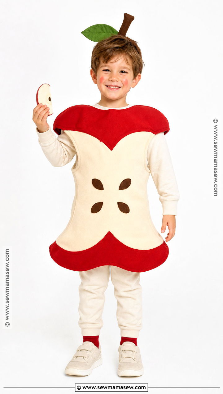 Apple Core Costume - 30 apple costume ideas for kids