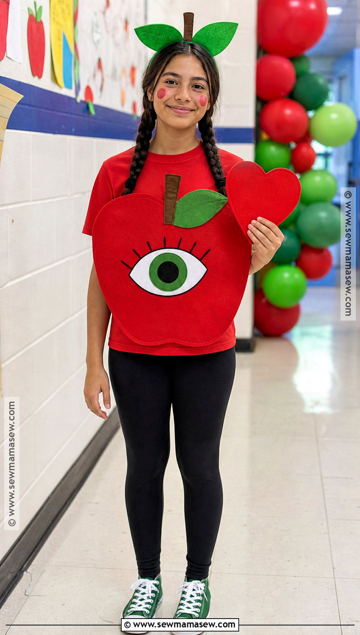 Apple Of My Eye Idiom Costume - 30 Idiom Dress Up Day Ideas