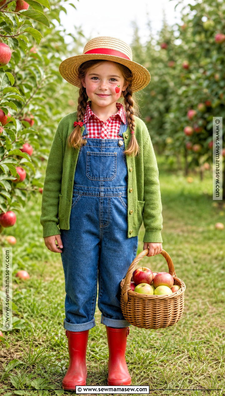 Apple Orchard Farmer Costume - 30 farmer costume ideas for kids