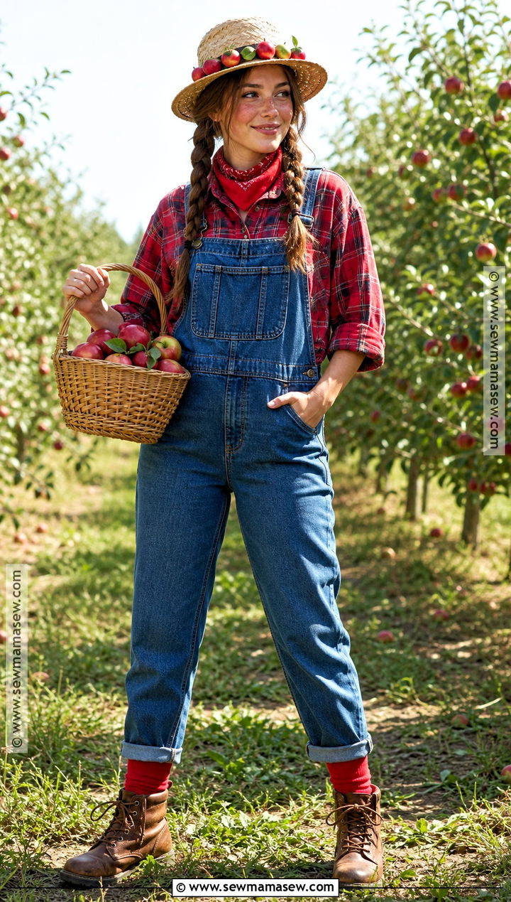 Apple Orchard Picker Costume - 30 autumn costume ideas