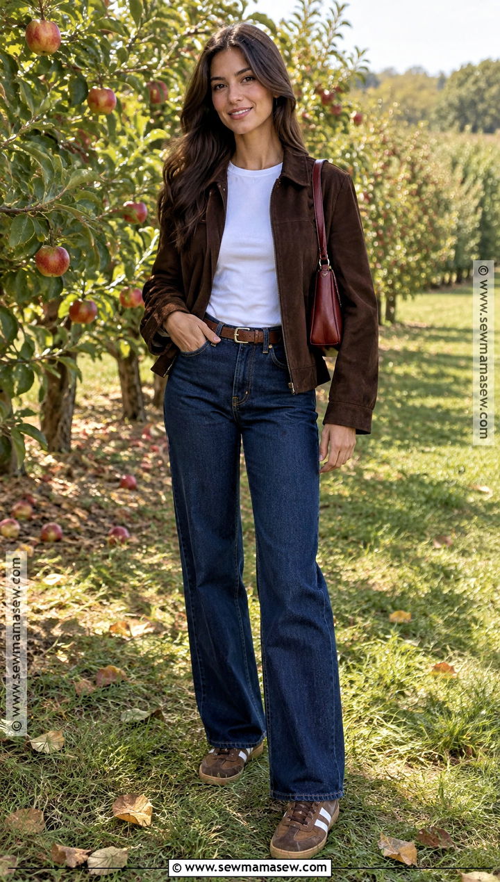 Apple Orchard Suede Jacket Outfit - 25 Apple Orchard Outfit Fall Ideas