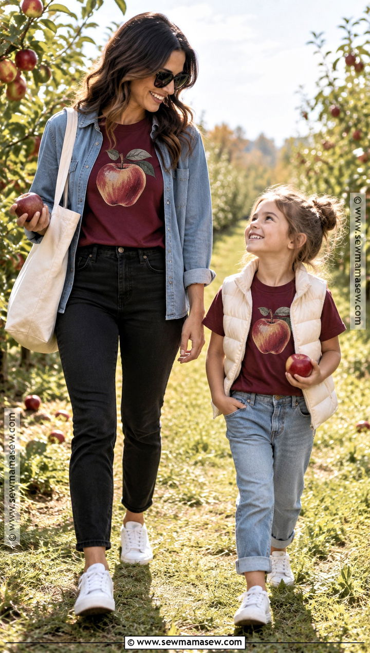 Apple Picking Crew Fall Shirts - 15 fall mommy and me shirts