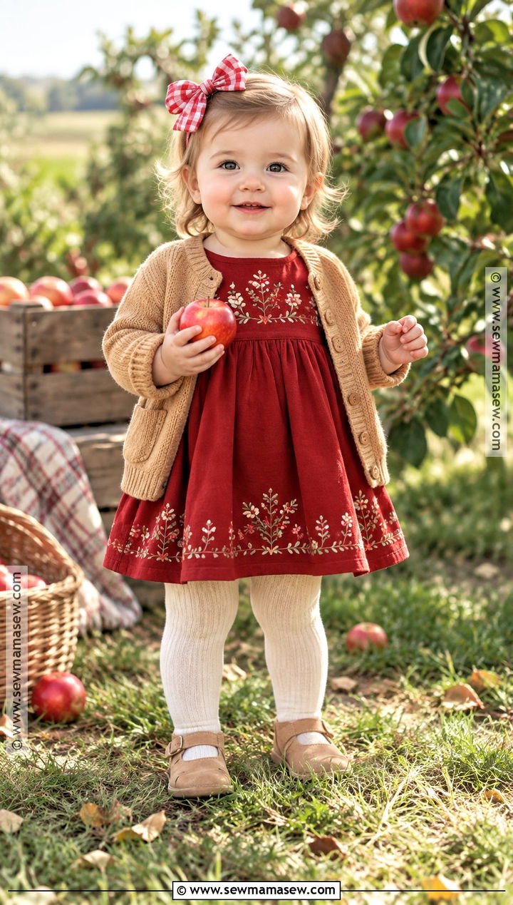 Apple Red First Birthday Outfit - 15 first birthday outfit girl fall ideas