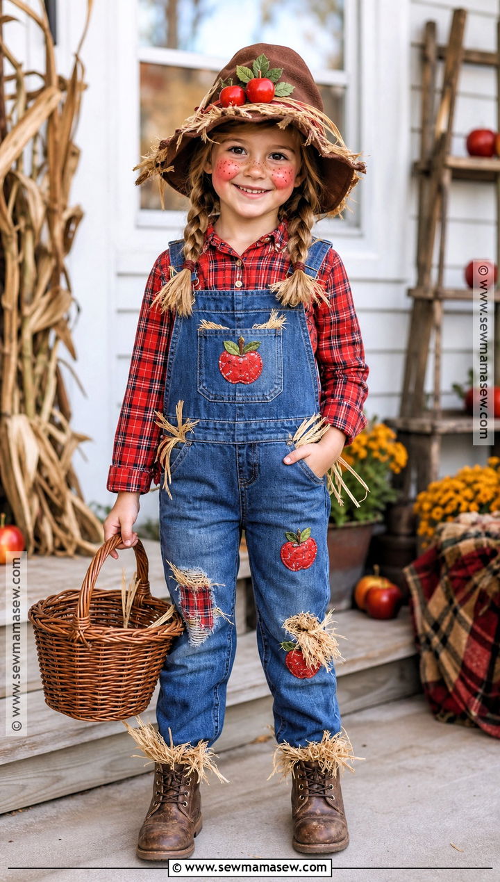 Apple Scarecrow Costume - 30 apple costume ideas for kids