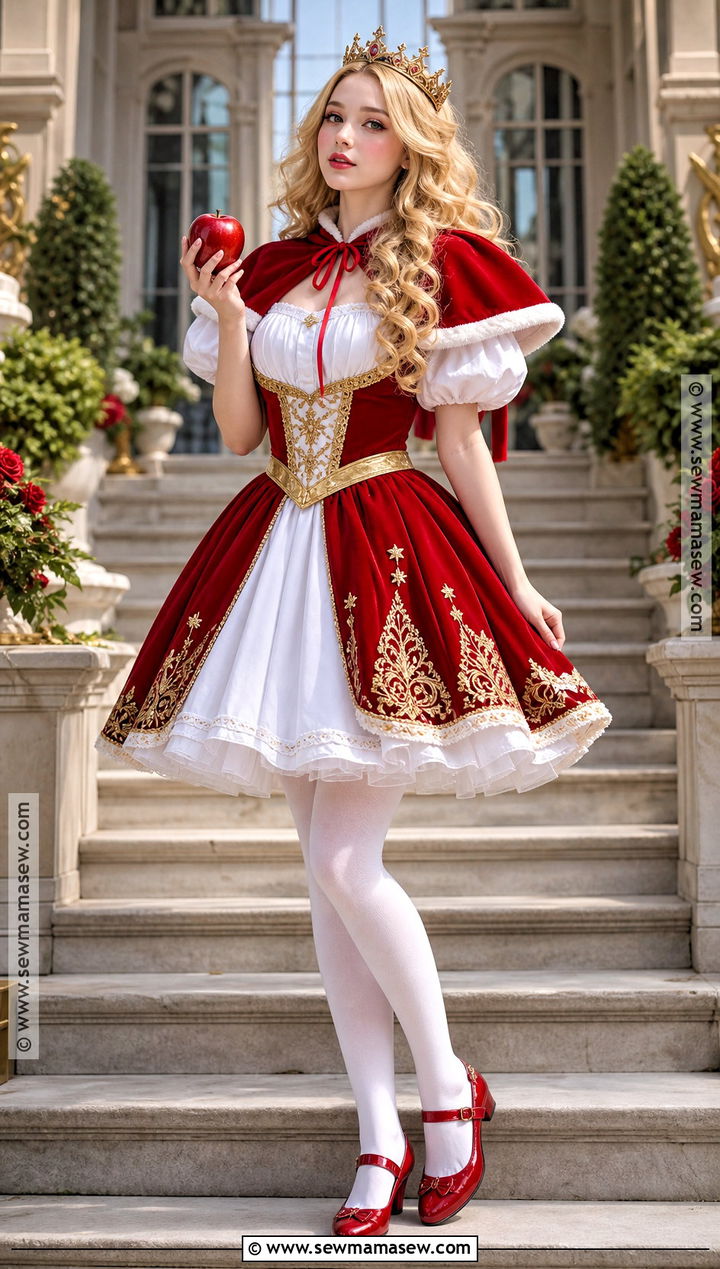 Apple White Costume With Red Cape - 35 Ever After High Costumes