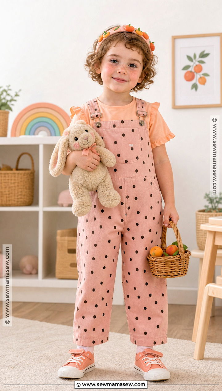 Apricot Costume With Pink Dungarees - 35 strawberry shortcake characters costumes