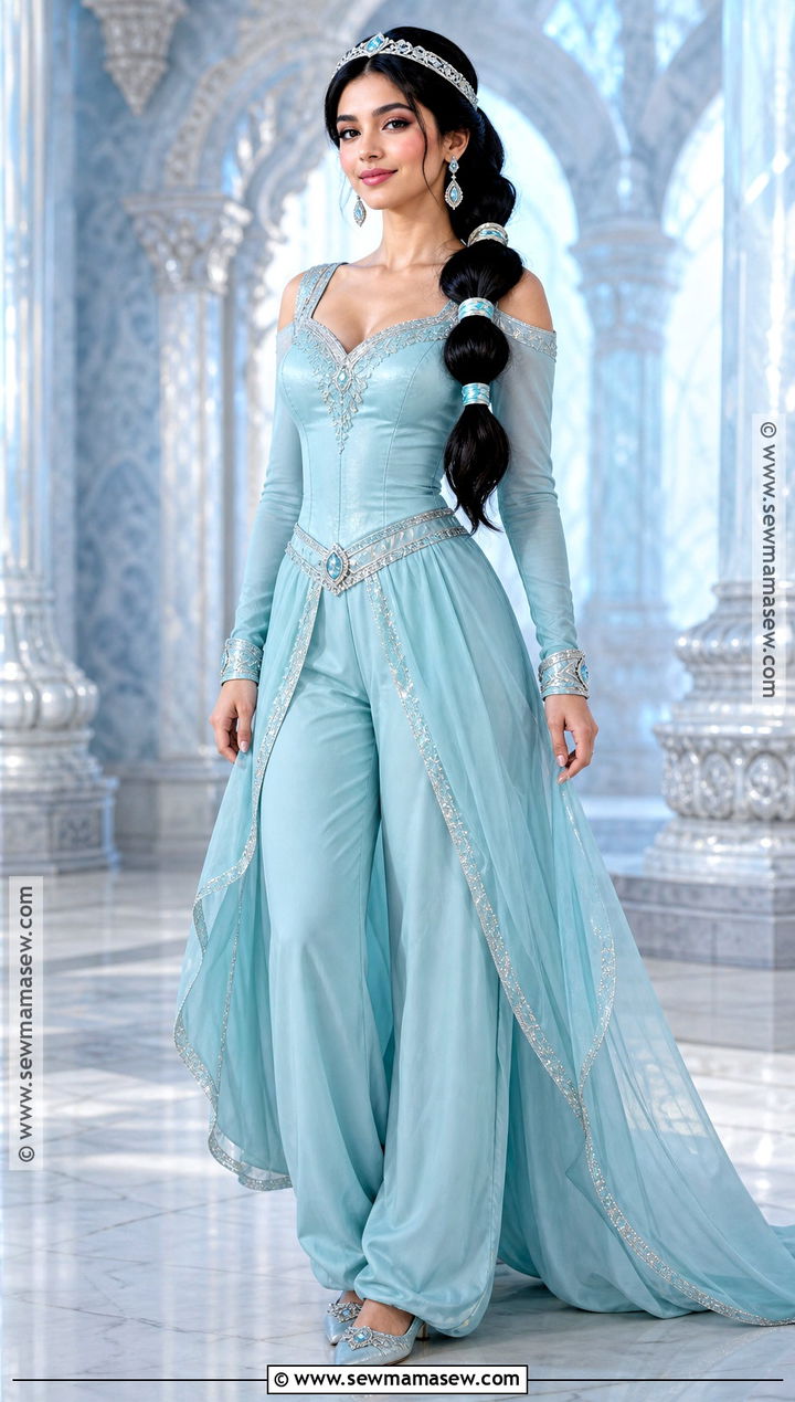 Aqua And Silver Princess Jasmine Costume - 45 princess jasmine costume ideas