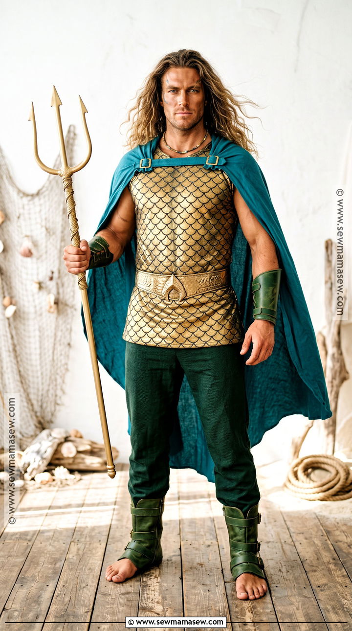 Aquaman Costume With Gold Armor - 40 superhero costume ideas