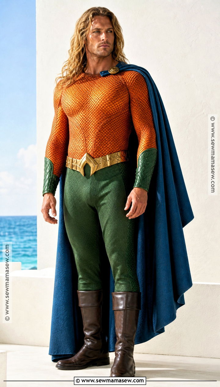 Aquaman Costume With Orange Shirt - 30 Easy Superhero Costumes