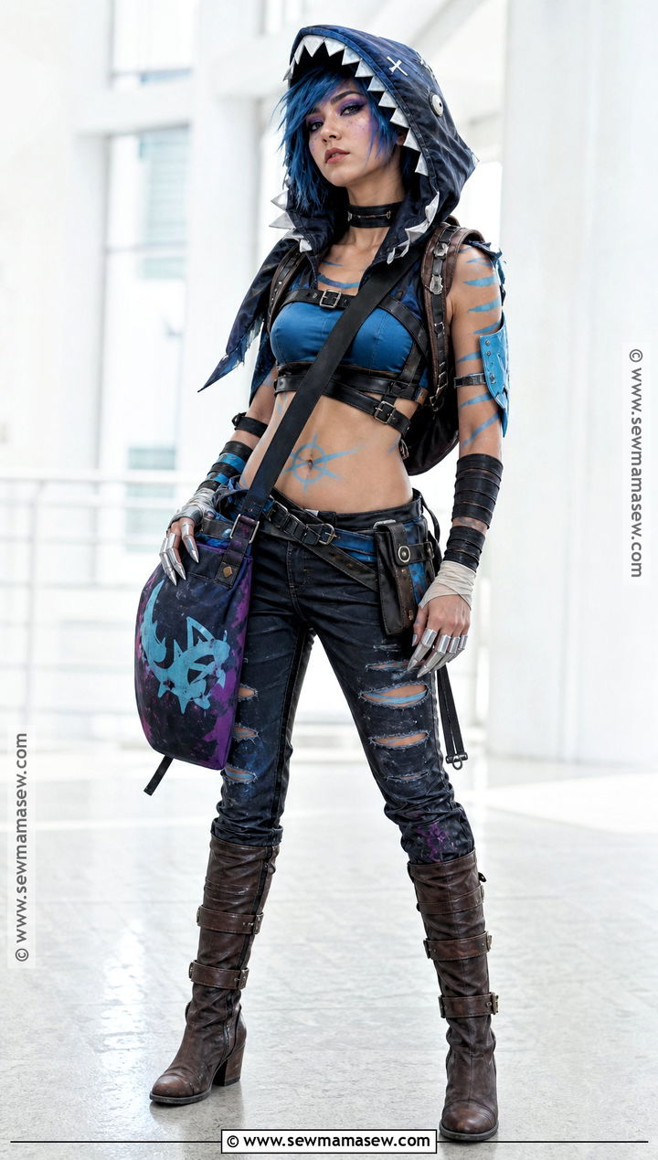 Arcane Season 2 Hooded Jinx Cosplay - 45 jinx cosplay ideas