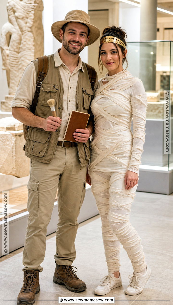 Archaeologist And Mummy Couple Costume - 30 unique couple costumes