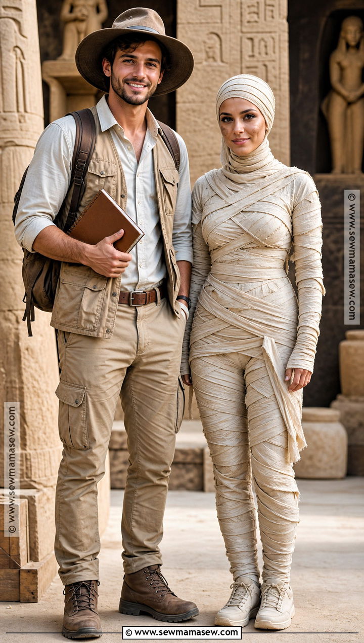 Archaeologist And Mummy Couples Costume - 40 creative couples costumes