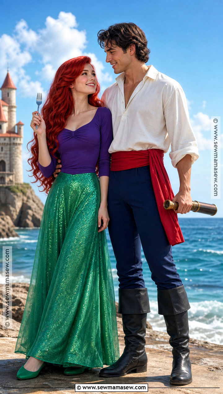 Ariel And Prince Eric Couple Costume - 40 disney couple costumes