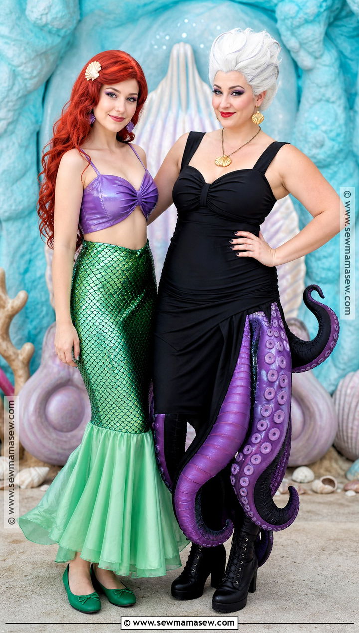 Ariel And Ursula Duo Costume - 40 little mermaid costume ideas