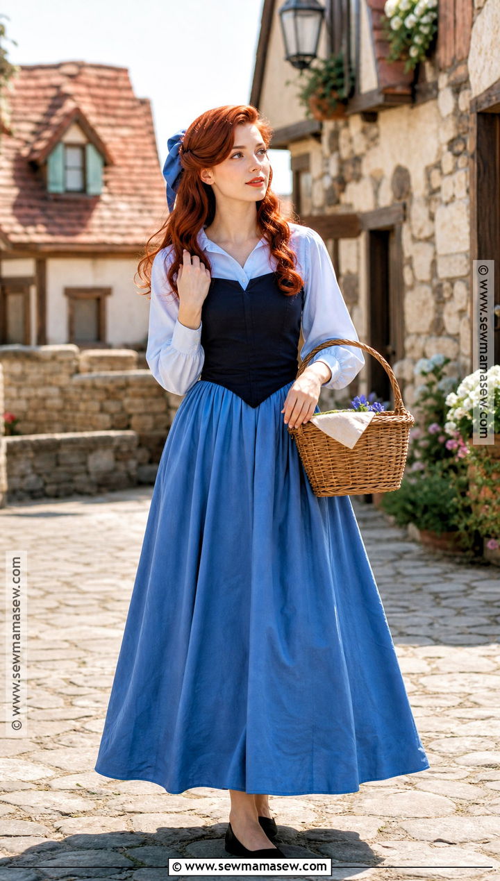 Ariel Blue Village Dress Cosplay - 35 Princess Cosplay Ideas