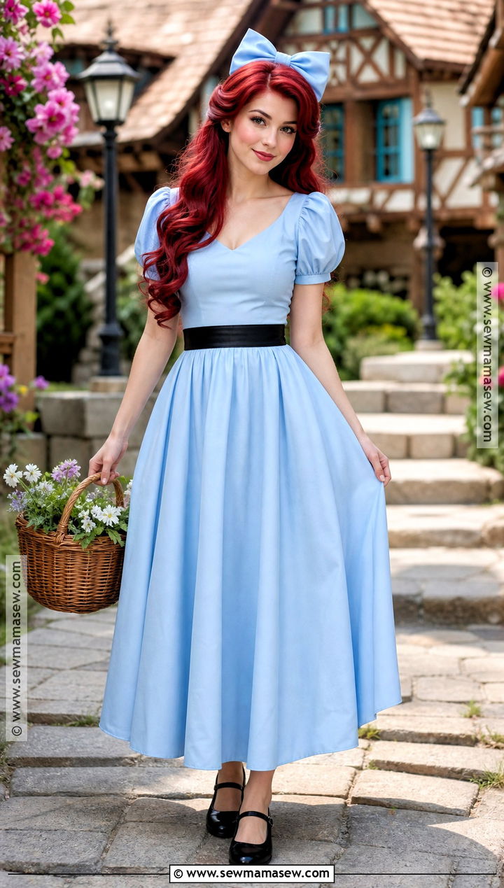 Ariel Blue Village Dress Costume - 40 little mermaid costume ideas