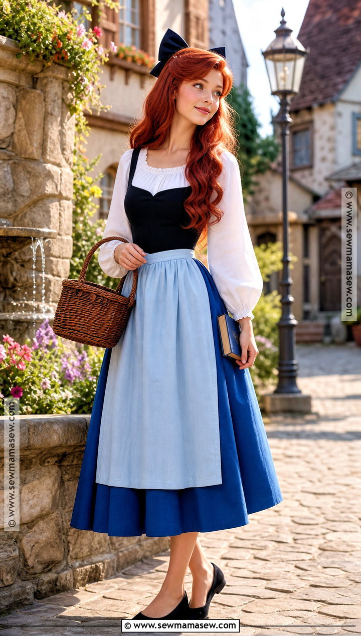 Ariel Blue Village Dress Costume - 45 disney princess costumes