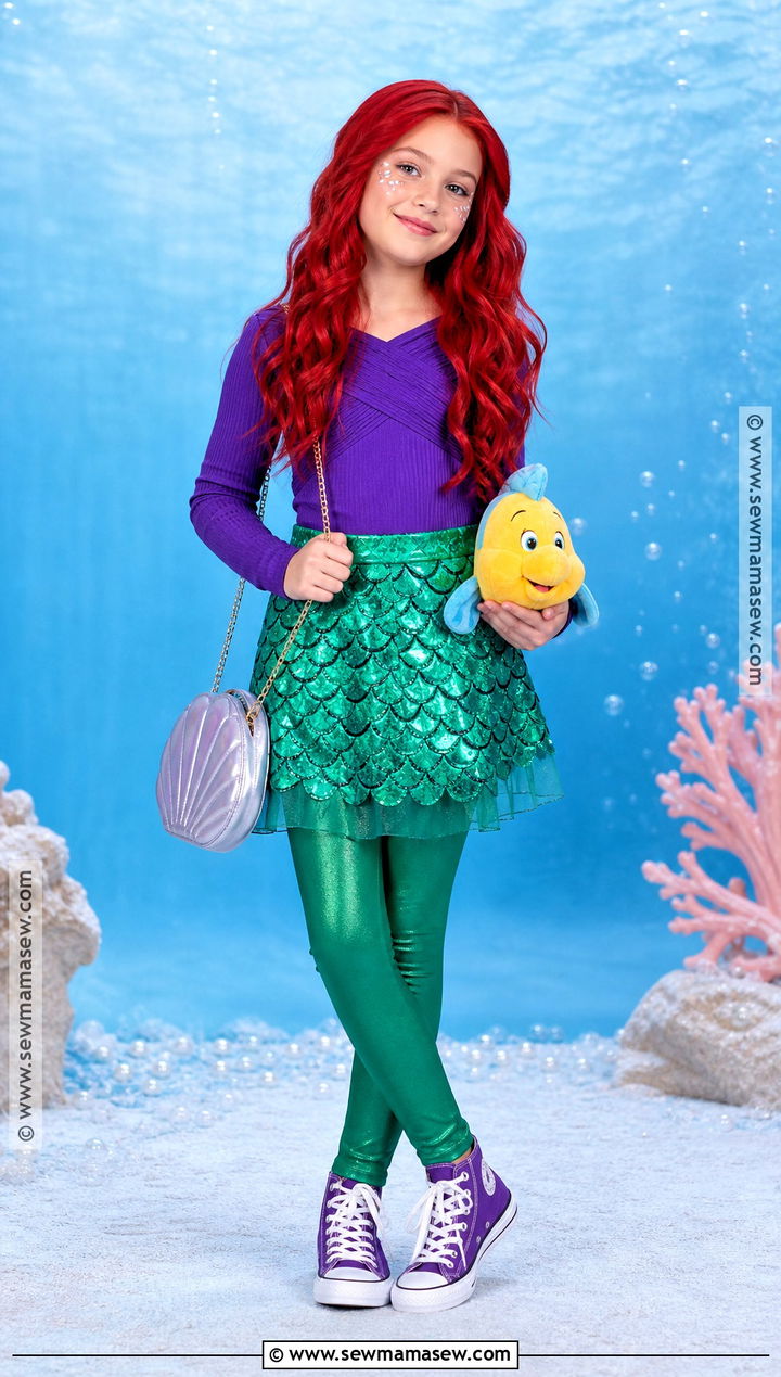 Ariel Mermaid Costume - 35 girls halloween costumes for kids