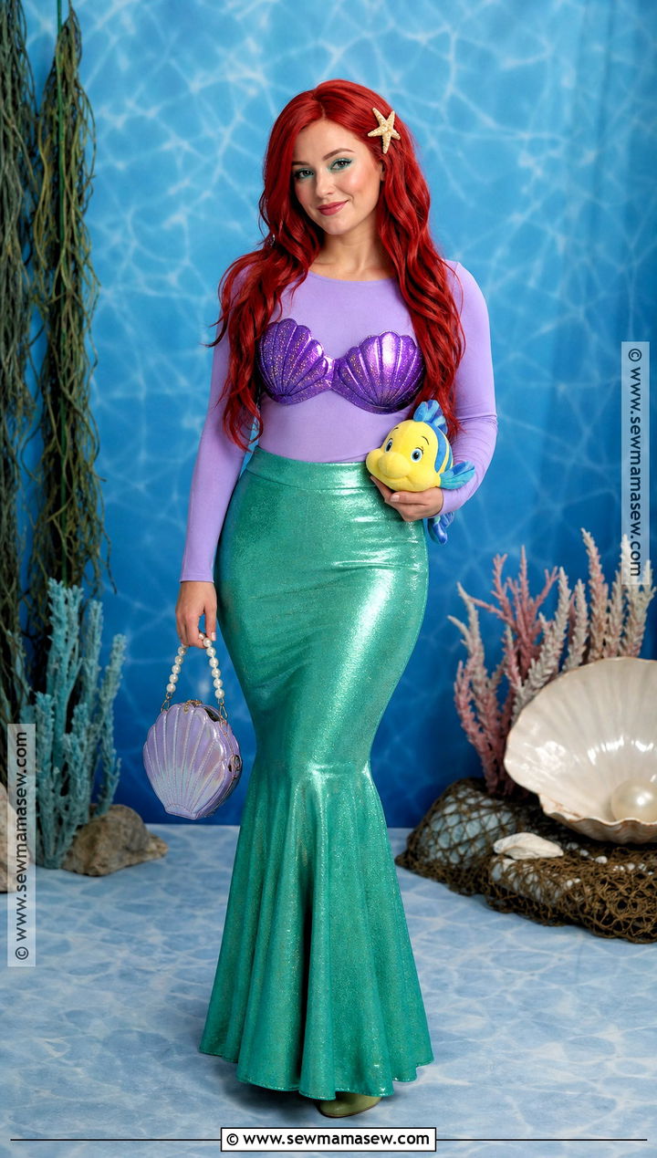 Ariel Mermaid Costume - 40 disney princess halloween costumes