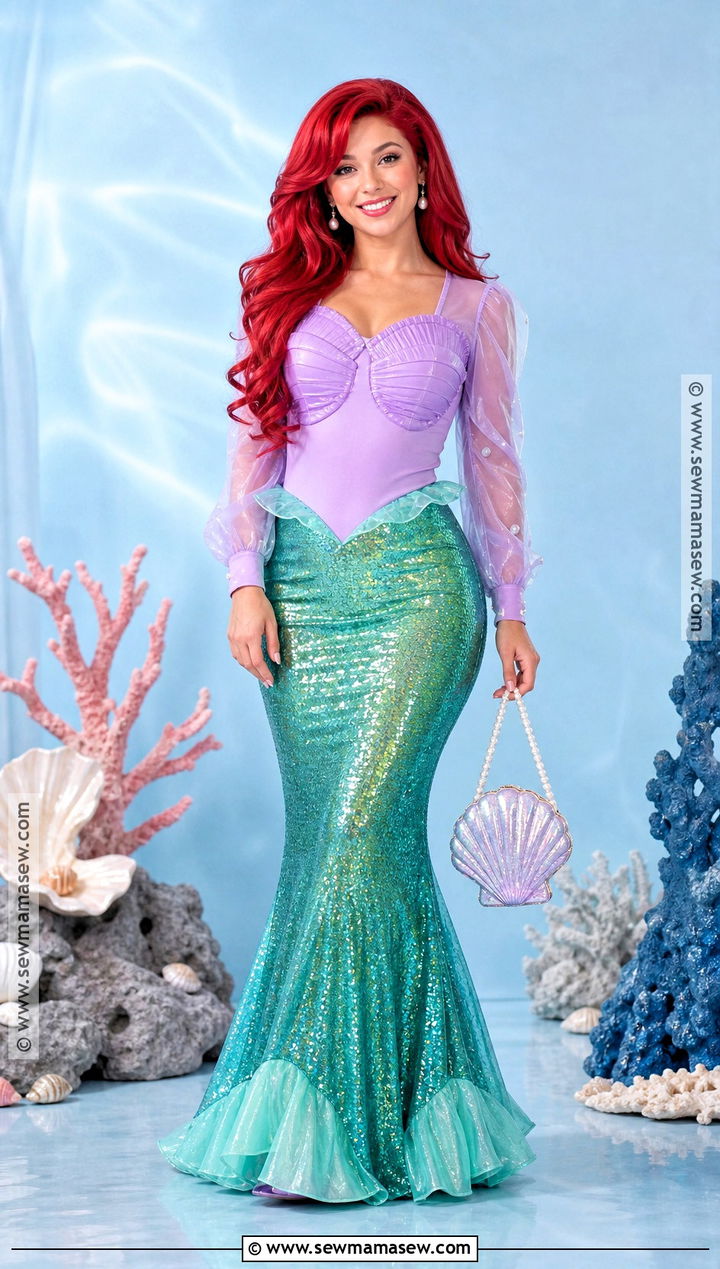 Ariel Mermaid Costume - 45 disney princess costumes